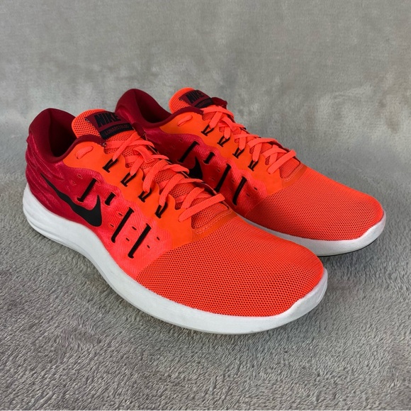 Nike Lunarstelos Men's Running Training Sneakers Shoes Size 13 Crimson Red NEW - Picture 1 of 10